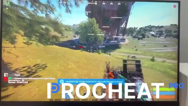 DMA cheat gameplay in RUST