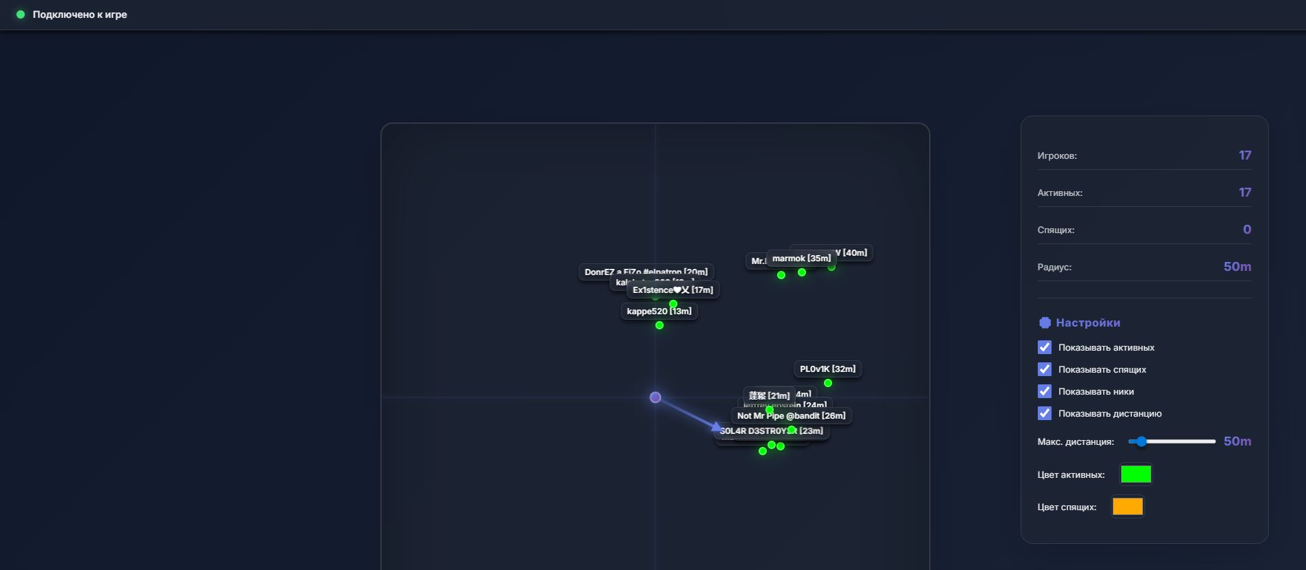 RUST Browser Radar 2