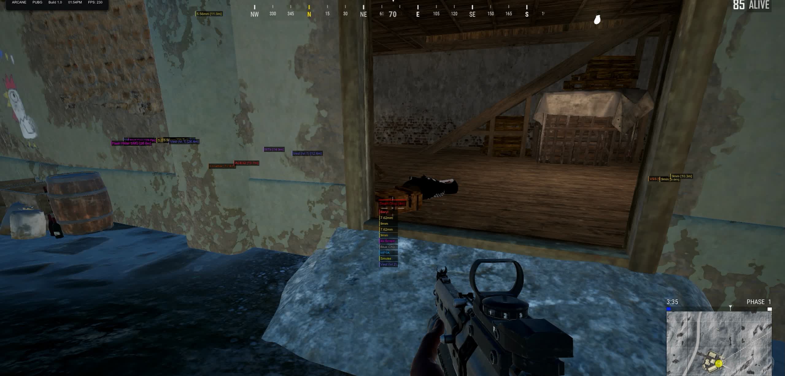 Чит Arcane ESP + NoRecoil для PUBG: Полный контроль и информация