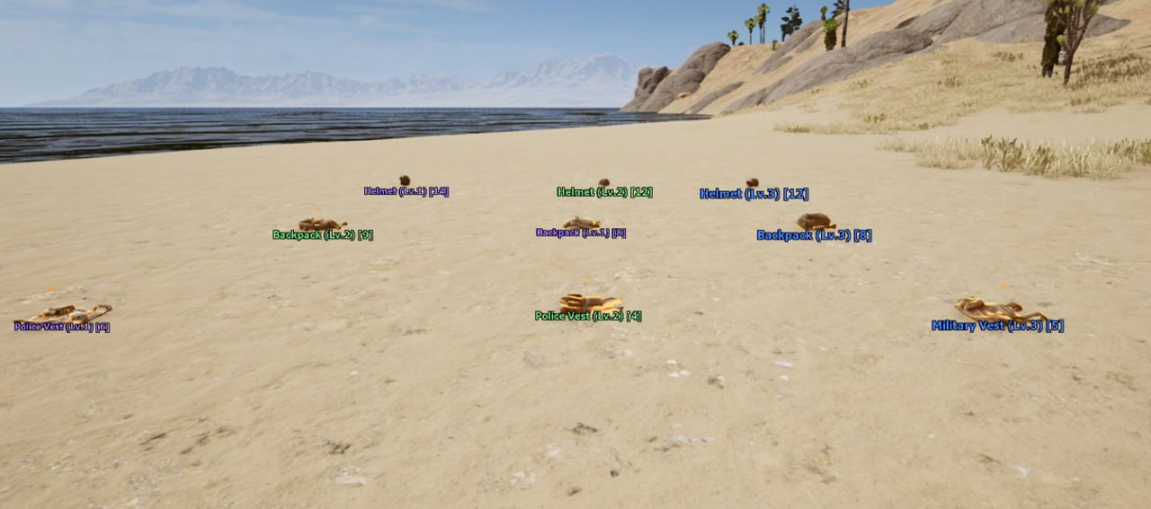 Удобное отображения lvl лута на ESP