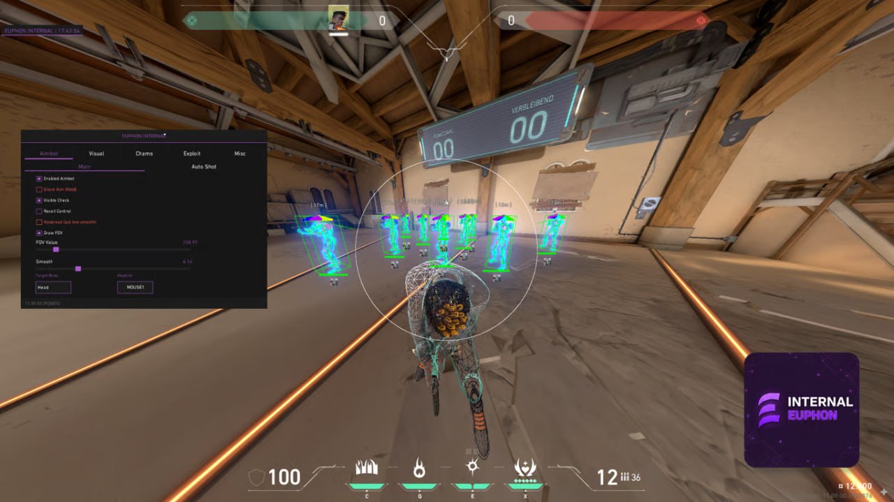 Чит для Valorant — Euphon Internal - Главный скриншот