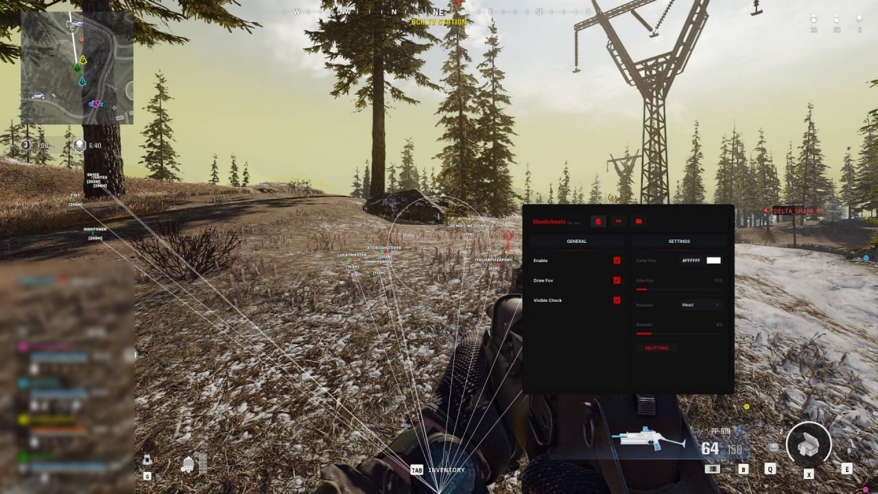 Приватный чит BlankLabs для Warzone - Главный скриншот
