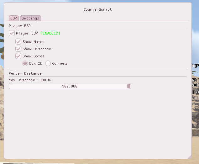 Чит Rust ESP от CourierScript: ВХ на игроков и дистанцию - Миниатюра 2