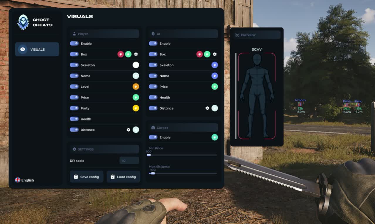 Чит Ghost ESP для Arena Breakout - Миниатюра 2