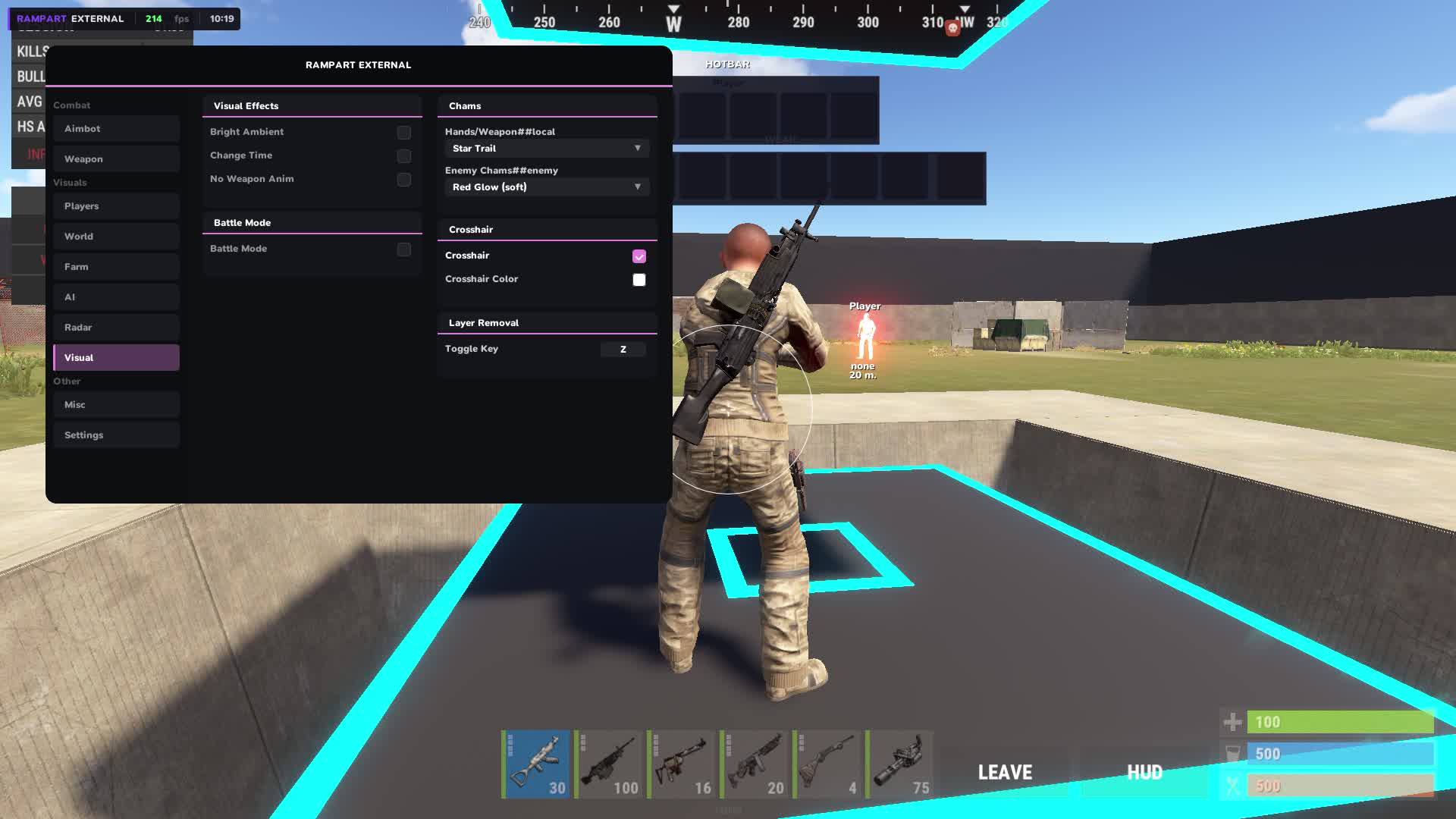 Чит Rampart External для Rust - Миниатюра 3