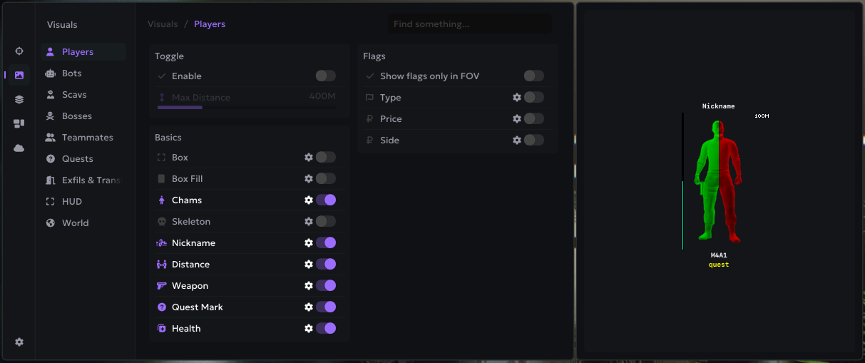 Escape From Tarkov — Ancient External с аимботом и ESP - Миниатюра 15