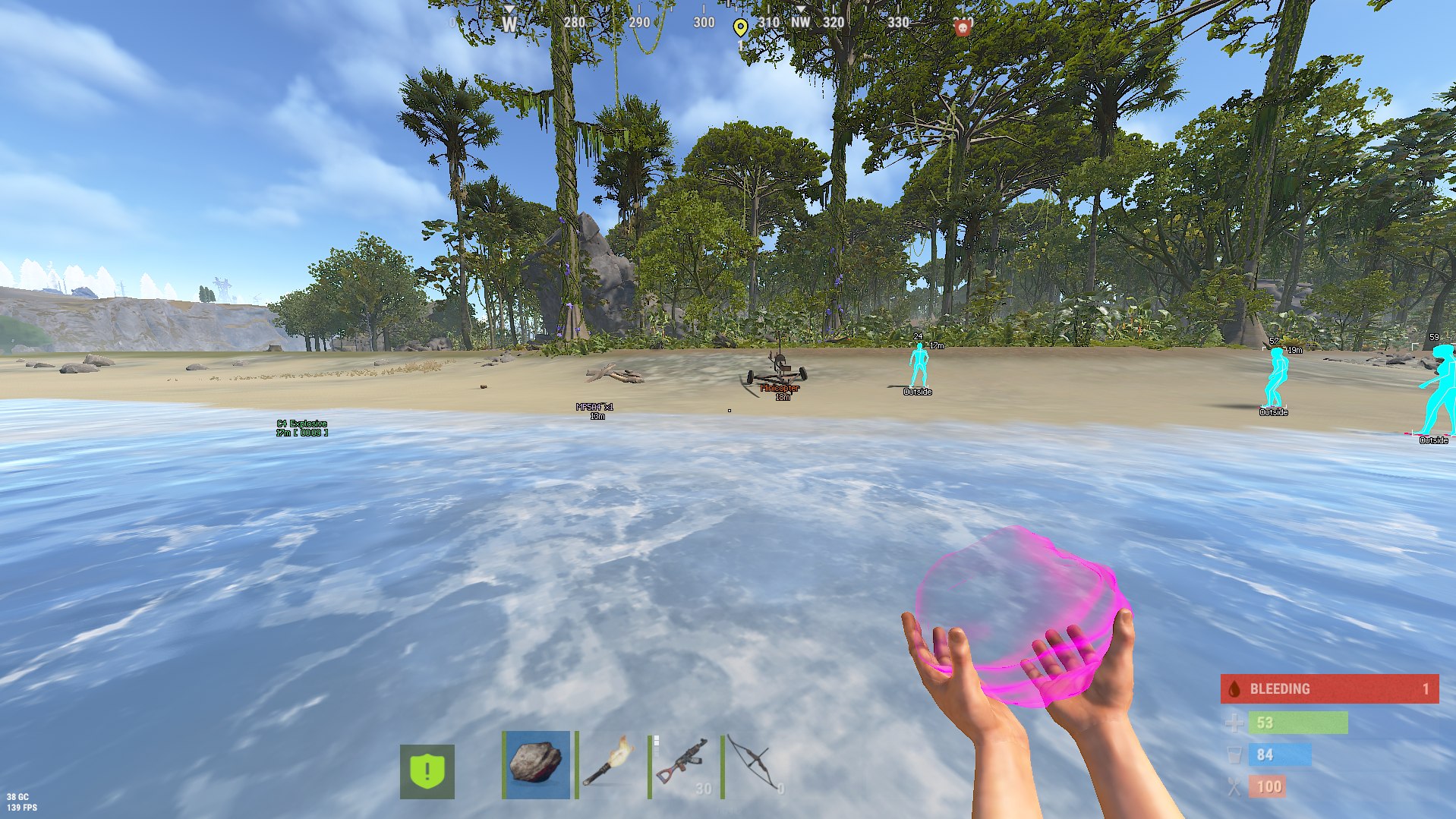 Rykl.gg — чит для Alkad Rust с аимботом и волхаком - Главный скриншот