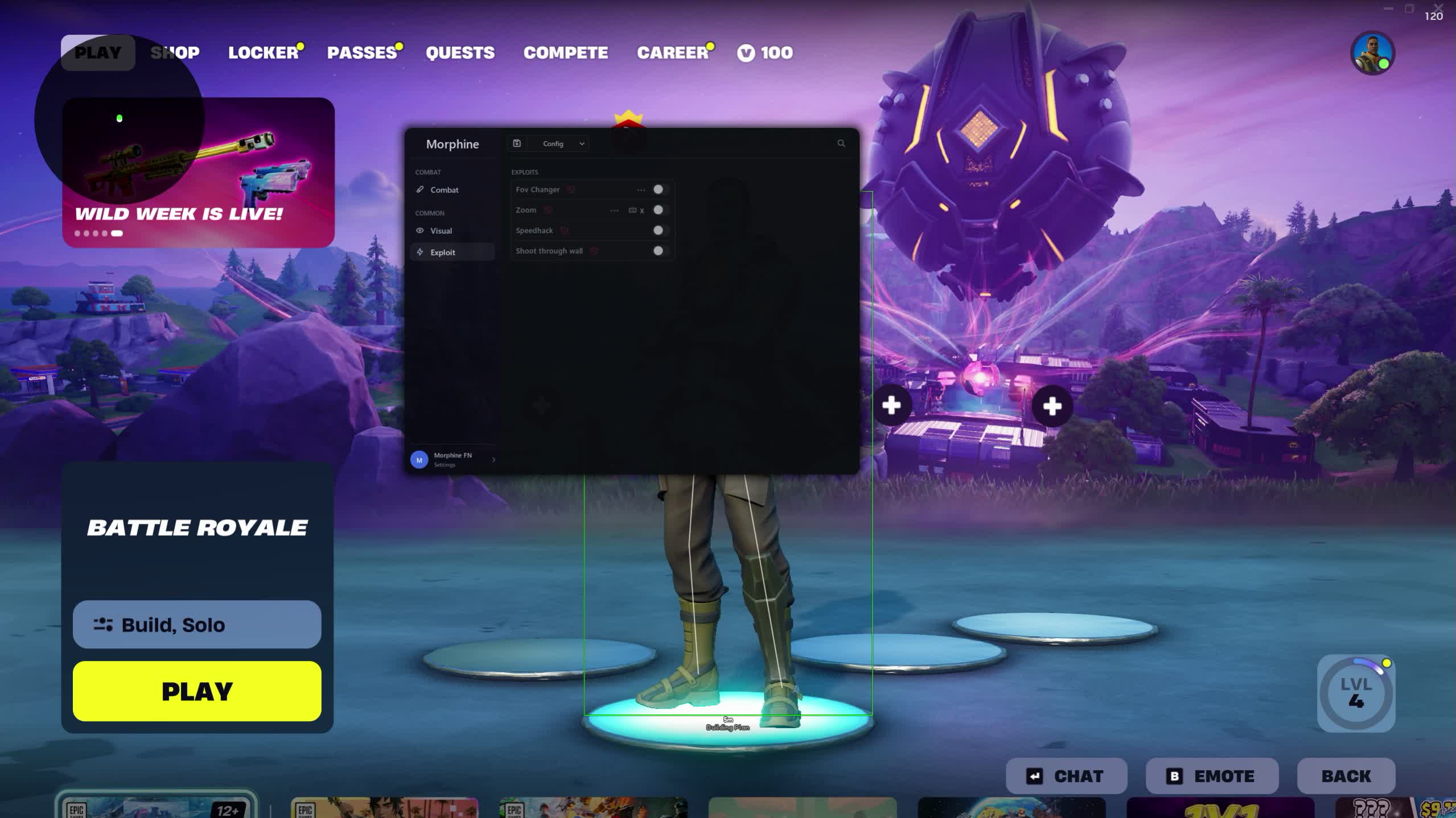 Morphine — приватный чит для Fortnite - Миниатюра 3